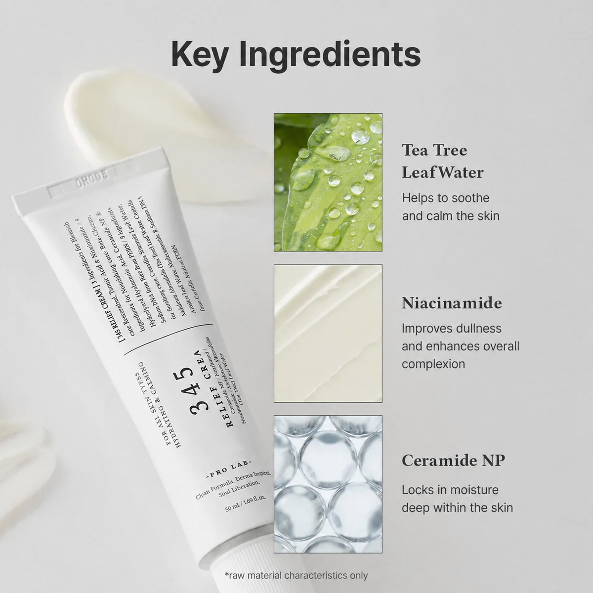 345 Relief Cream key ingredients
