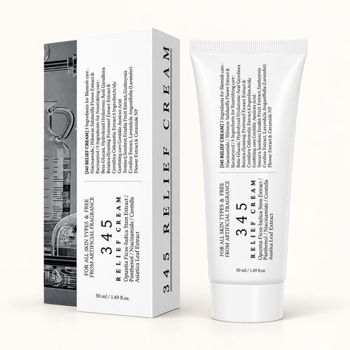 345 Relief Cream 50 mL tube and box